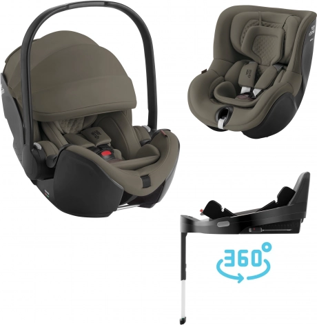 Set Autokindersitze Baby-Safe Pro + Vario Base 5Z + Dualfix 5Z Lux, Urban Olive