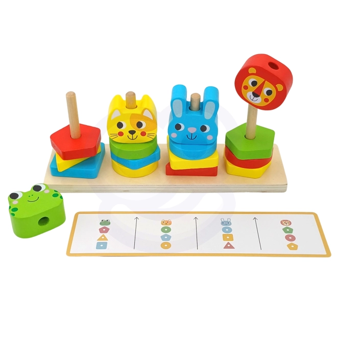 Montessori Tier Pyramide Spielset für Kinder