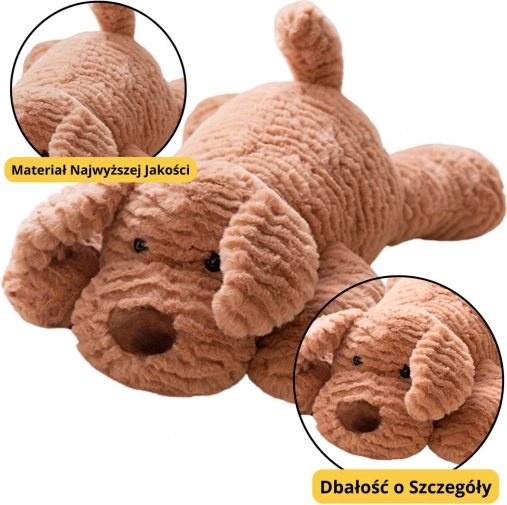 Beiger Plüschhund 30 cm