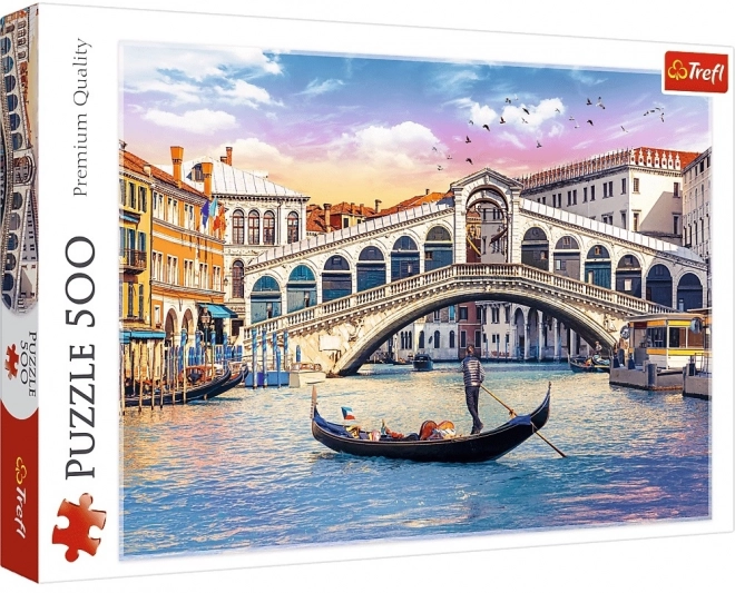 Puzzle 500 Teile - Rialtobrücke Venedig