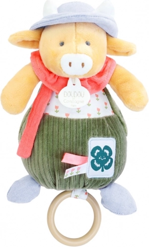 Geschenkset Plüschkuh Aneth spielt Melodie 20 cm