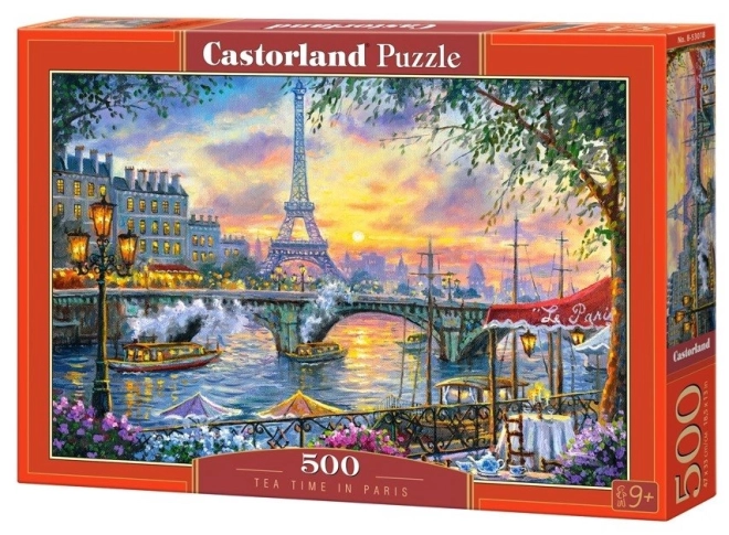 Puzzle Tee-Zeit in Paris 500 Teile
