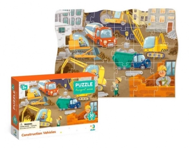 Puzzle TRANSPORT: Baumaschinen 30 Teile