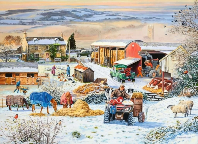 Ravensburger Puzzle Winter auf dem Bauernhof 1000 Teile