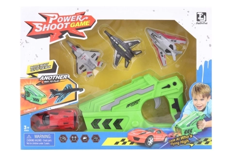 Abschussrampe + Auto und Flugzeuge
