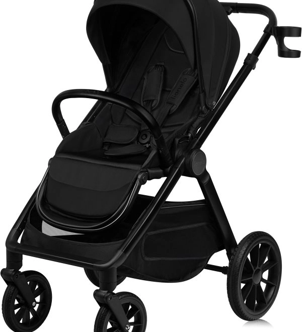 Lionelo Kombikinderwagen Layla 3-in-1 Schwarzer Onyx