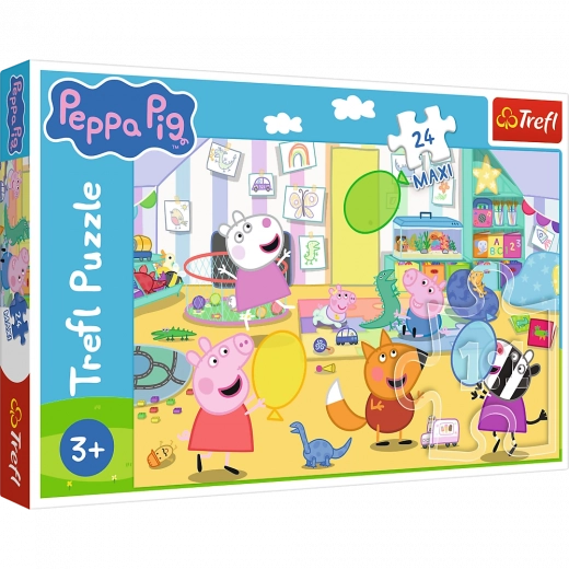 Puzzle 24 Maxi – schöne Peppa – Glückliches Schwein PEPPA von Trefl