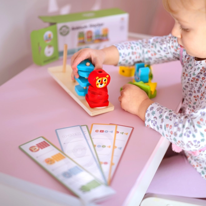 Montessori Tier Pyramide Spielset für Kinder