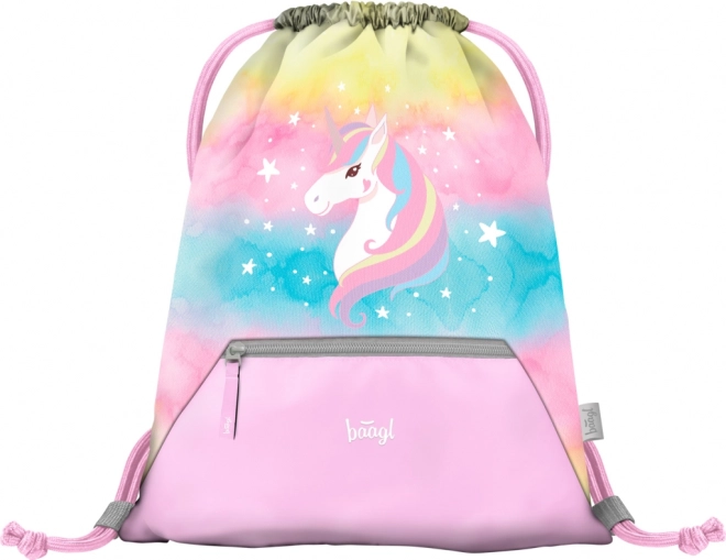 Baagl Schulset Regenbogen-Einhorn