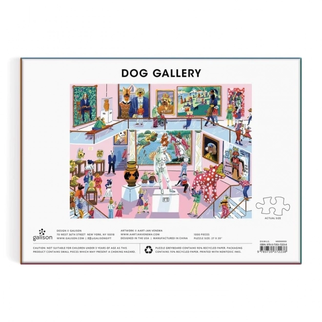 Galison Puzzle Hunde Galerie