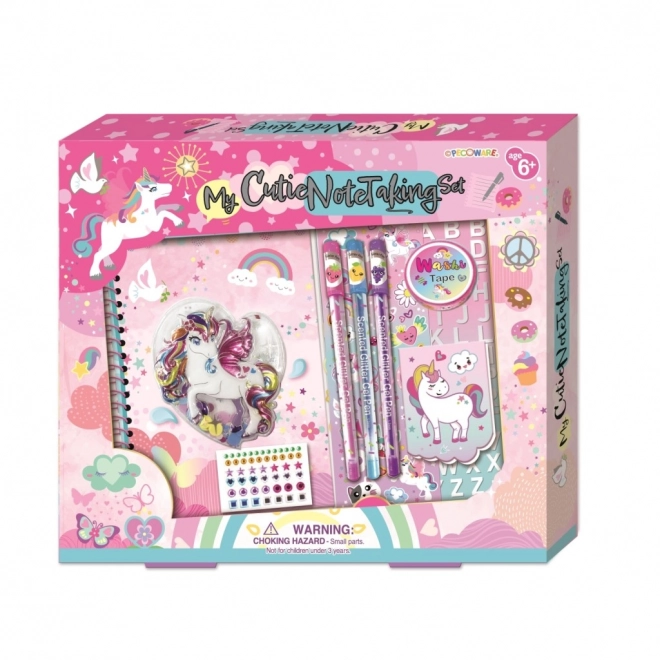 Buntes Einhorn-Set