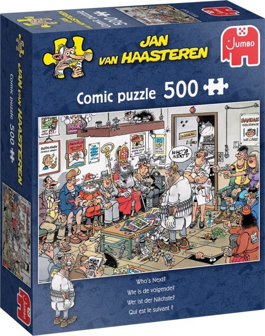 Jumbo Puzzle Jan van Haasteren Wer ist an der Reihe? 500 Teile
