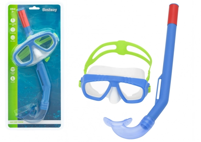 Kindertauchmaske und Schnorchel Bestway blau