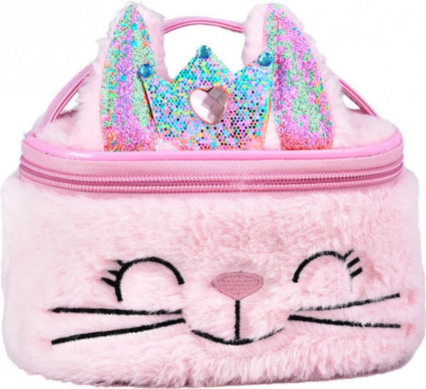 Kinder Plüsch Kosmetiktasche Häschen Rosa 20cm