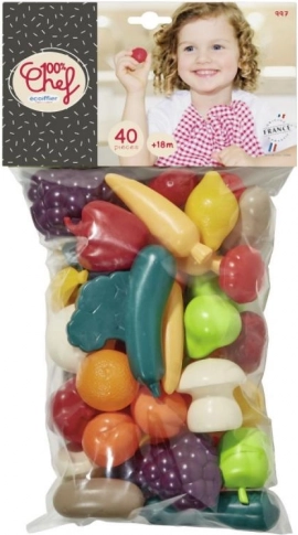 Nachbildungen von Gemüse und Obst 40 Stk