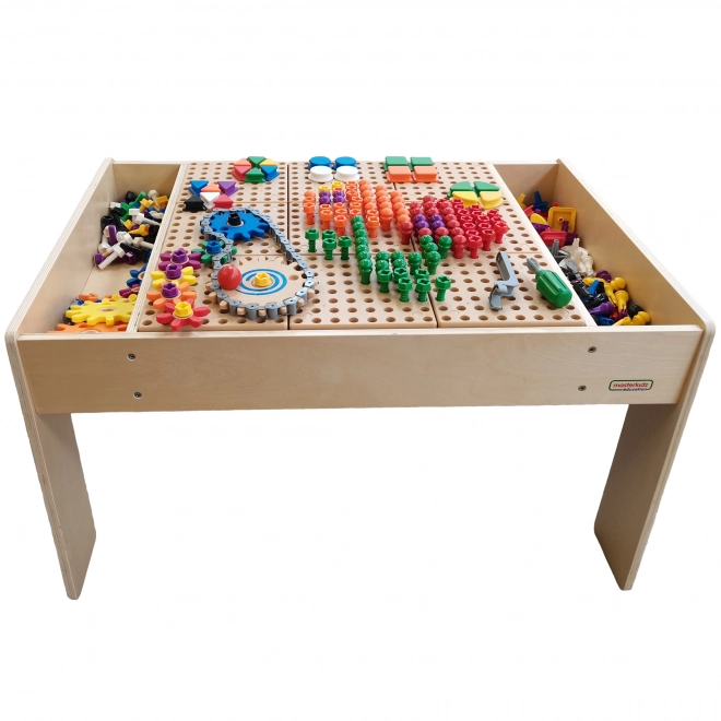 Masterkidz Holz-Bildungstisch mit Zubehör STEM-Wand