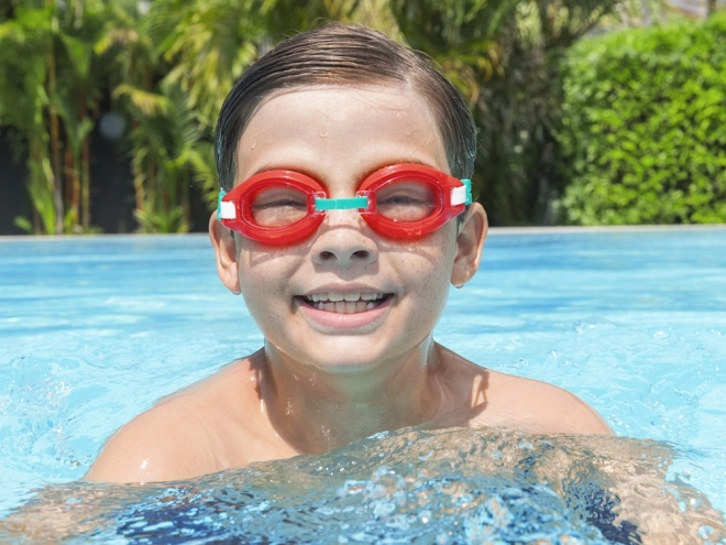 Aqua Burst Schwimmbrille für Kinder – rot