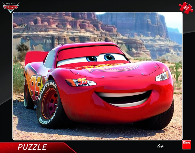 Dino Puzzle Autos: Lightning McQueen 40 Teile