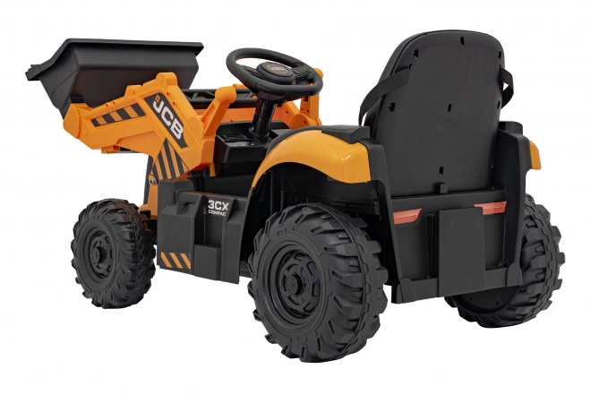 JCB Fahrzeug mit Bagger gelb