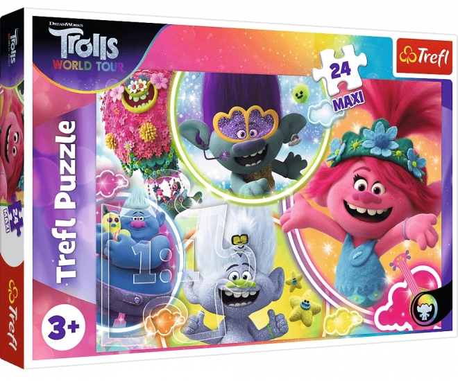 Trolls 2: Unsere Musikwelt Maxi Puzzle 24 Teile