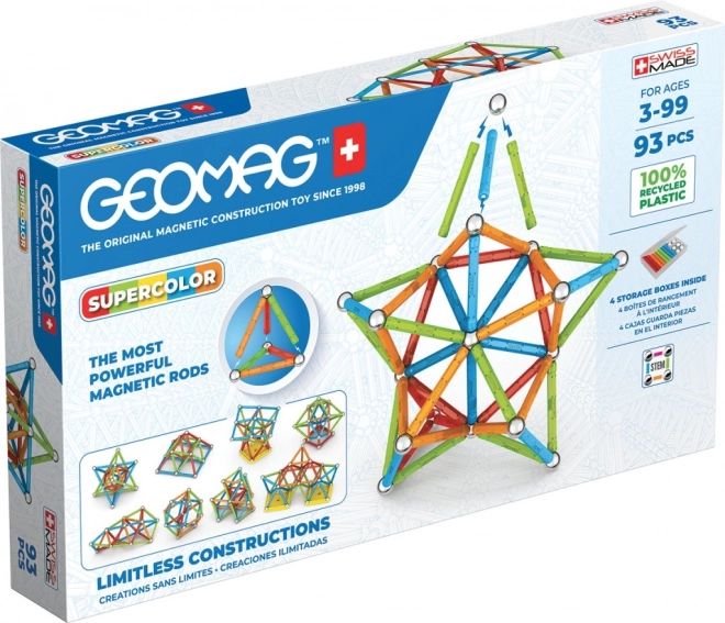 Geomag Supercolor Baukasten 93 Teile