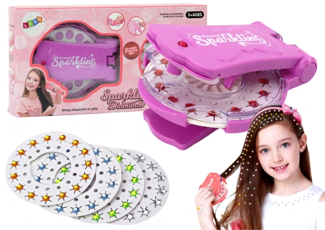 Haar- und Zubehördeko-Set Funkelnder Diamant