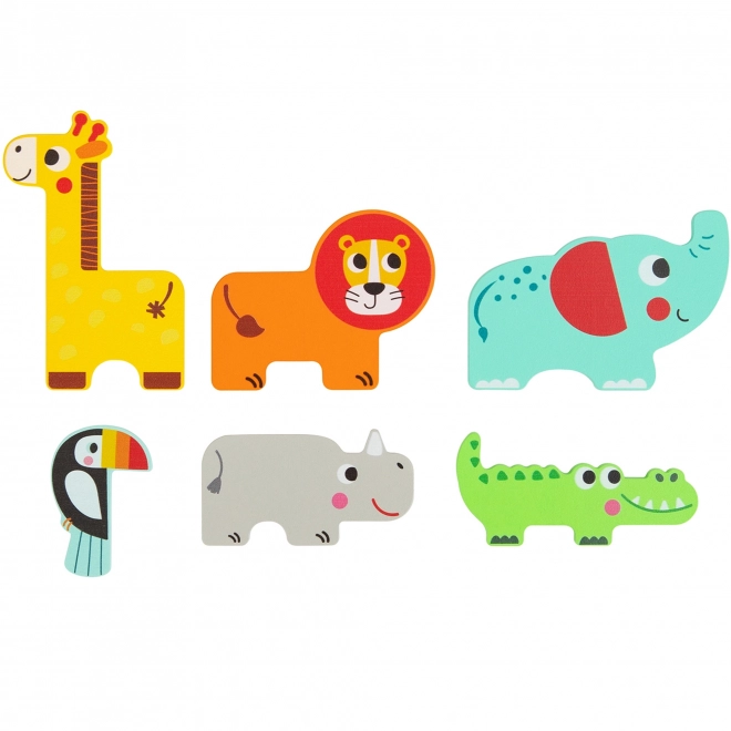 Holzpuzzle Tiere
