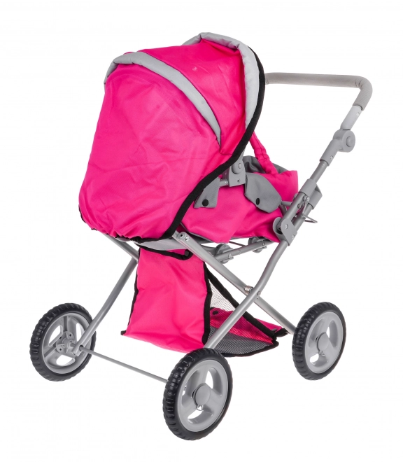 Rosa 2-in-1 Puppenwagen