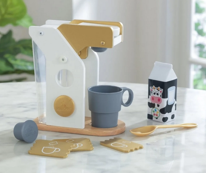 KidKraft Kaffeemaschine mit Zubehör - Gold