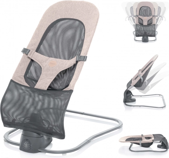 Babywippe Moyo Air, Mesh Beige