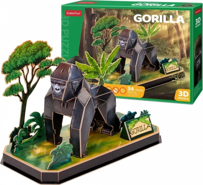 3D-Puzzle Tiere - Gorilla