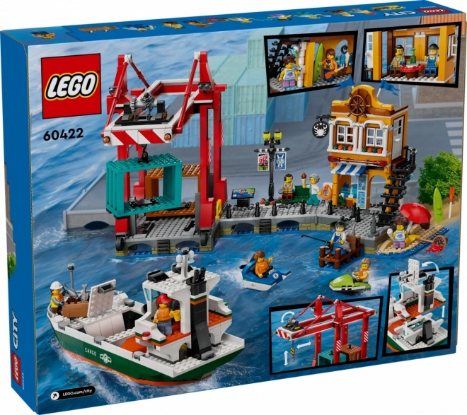 Lego City Küstenhafen mit Frachtschiff