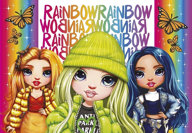 Brillantes Puzzle Rainbow High: Poppy, Jade und Skyler 104 Teile