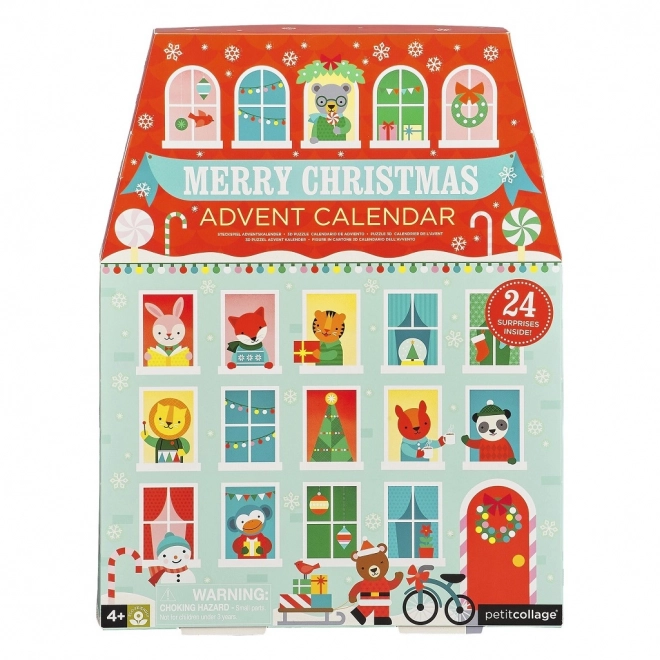 Adventskalender mit Figuren von Petit Collage