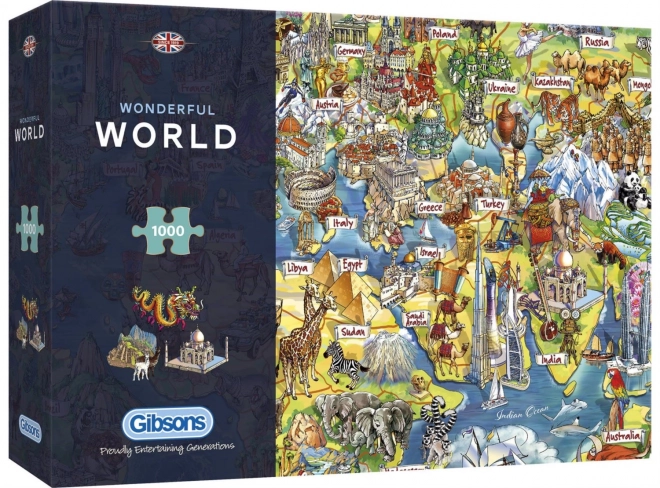 Gibsons Puzzle Wunderbare Welt 1000 Teile