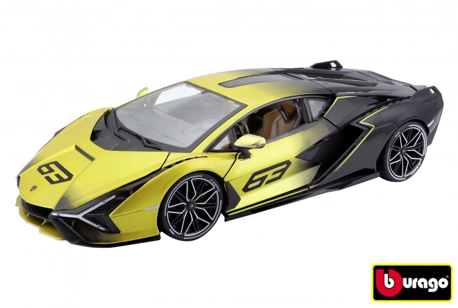 Bburago Lamborghini Sian FKP 37 Modellauto Gelb