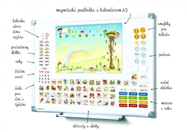 Magnetischer Kalender für Kinder