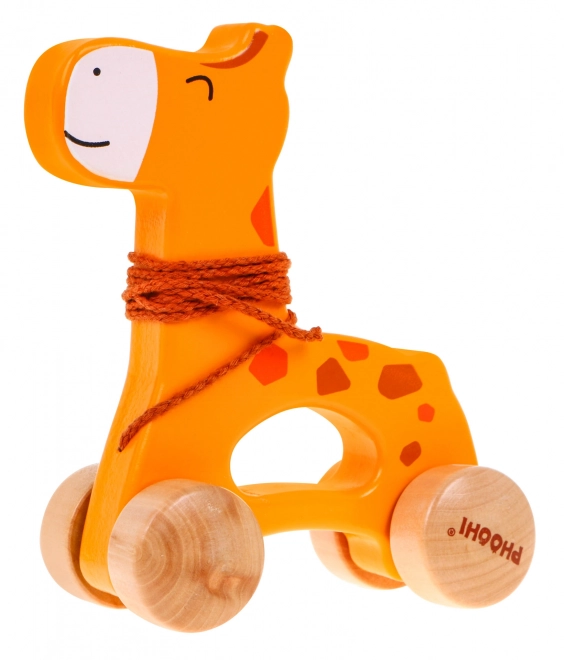 Holzspielzeug Giraffe zum Ziehen für Kinder ab 12 Monaten