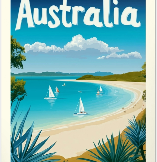 Wandkalender Vintage-Plakate Tropische Paradiese 2026