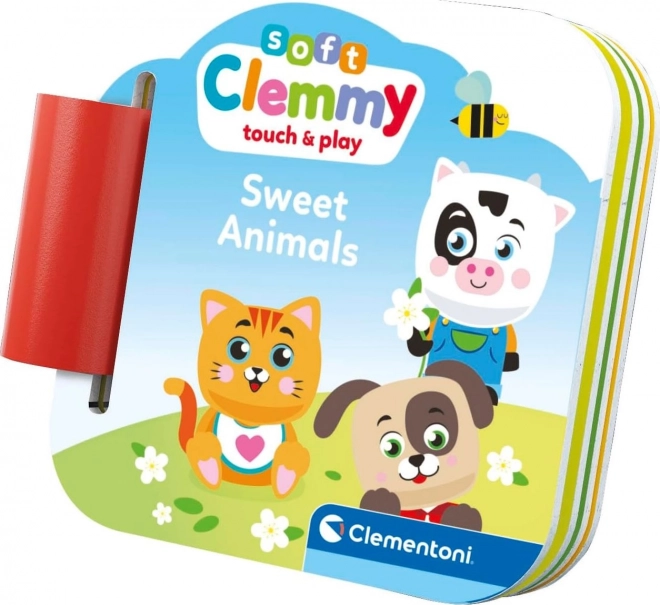 Clementoni Soft Clemmy Spielset mit Buch Niedliche Tiere