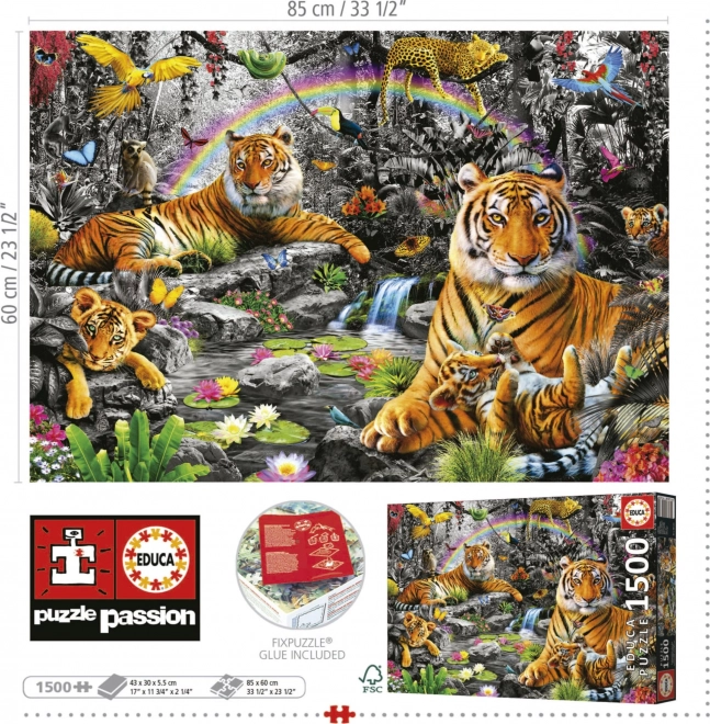 EducA Puzzle Faszinierender Dschungel 1500 Teile