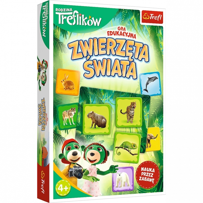 Tiere der Welt – TREFLIK-Familie, lehrreiches Spiel für Kinder ab 4 Jahren