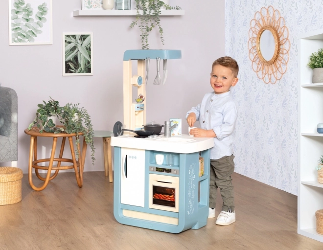 Elektronische Kinderspielküche Bon Appetit in Blau-Weiß