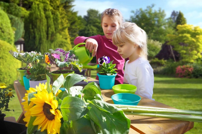 Garten-Set für Kinder mit Blumentöpfen