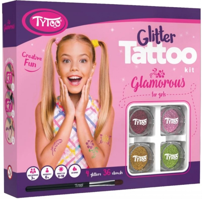 TyToo Glamouröse Glitzer-Tattoo Set