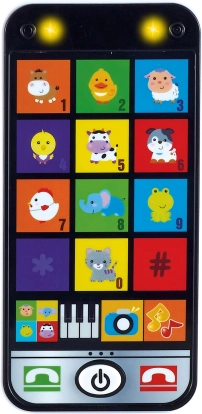 Interaktives Kinder-Smartphone mit Licht und Tönen 6,5 × 13,5 cm