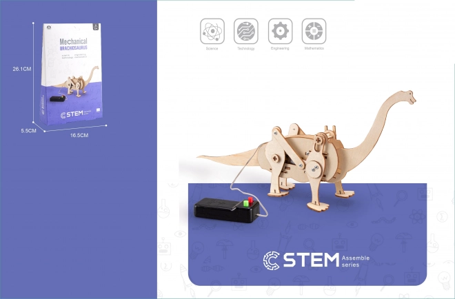 Konstruktionsset Dinosaurier mit Steuerkabel