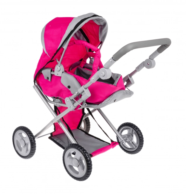 Rosa 2-in-1 Puppenwagen