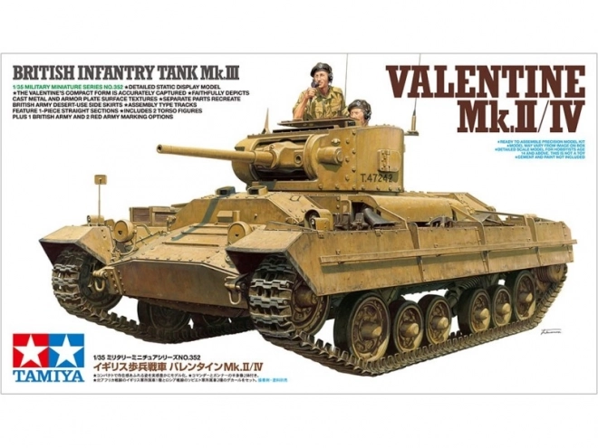 Britischer Panzer Valentine Mk.III/IIIV Modellbausatz