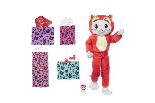 Barbie Cutie Reveal Puppe - Roter Panda-Cat